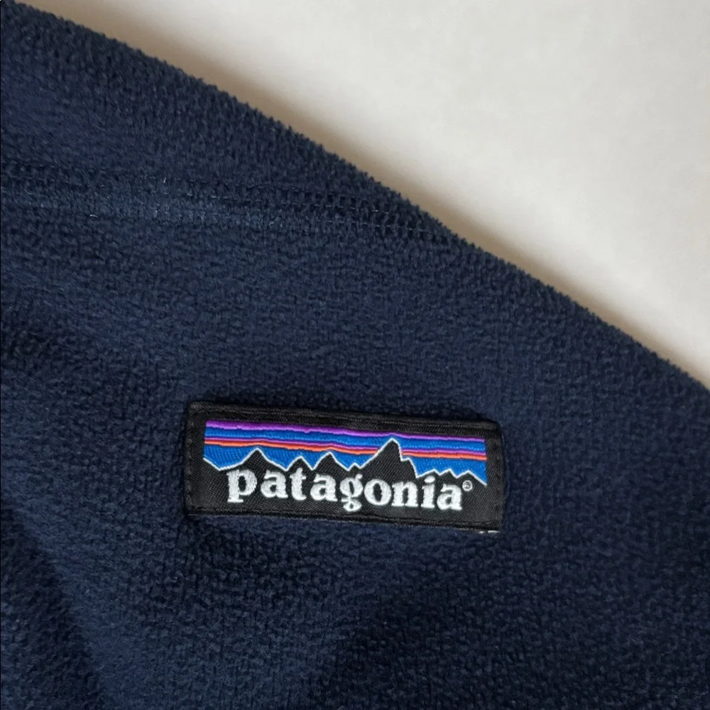 Patagonia Micro D Fleece 1/4 Zip Pullover 26176 Navy Blue Mens‎ Size XL